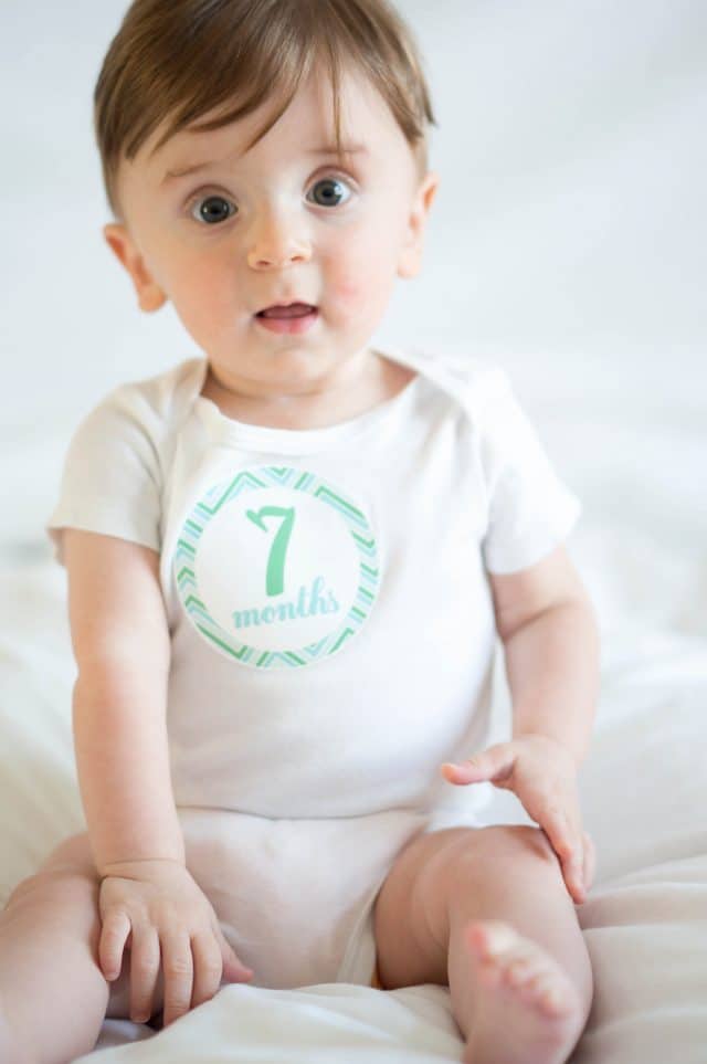 Baby month stickers printable