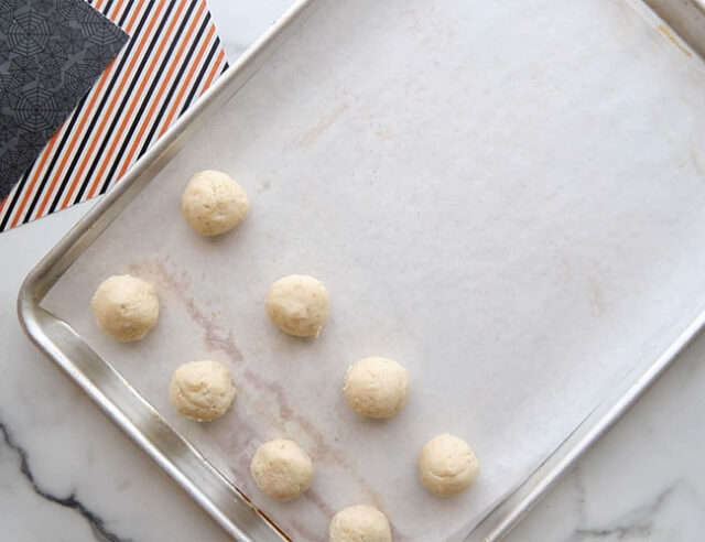 Add Cake Balls to Baking Pan