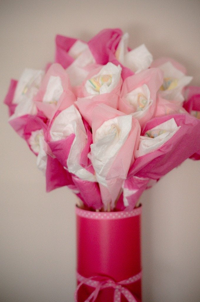 How to make a diaper bouquet 6