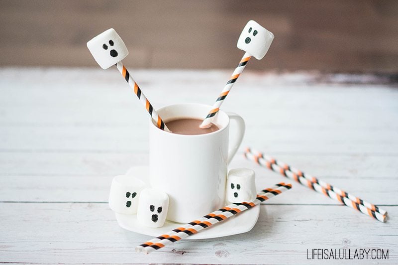 Marshmallow Ghost Hot Chocolate Halloween