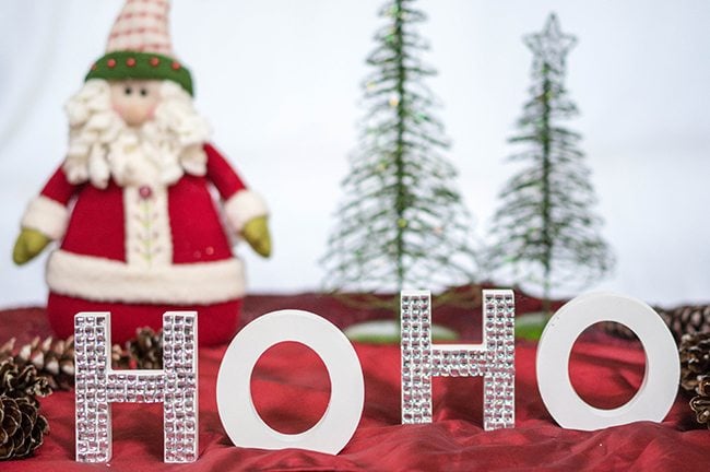 DIY Christmas Ho Ho Letters