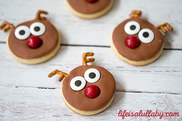 Reindeer Sugar Cookies for Christmas