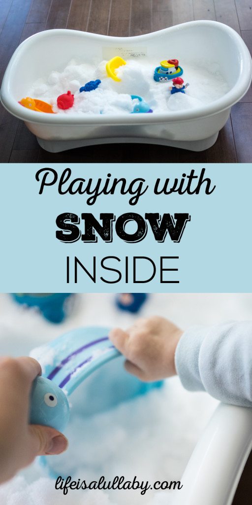 Playing with Snow Inside - Indoor Play Idea