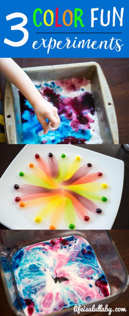 3 Color Fun Experiments for Kids