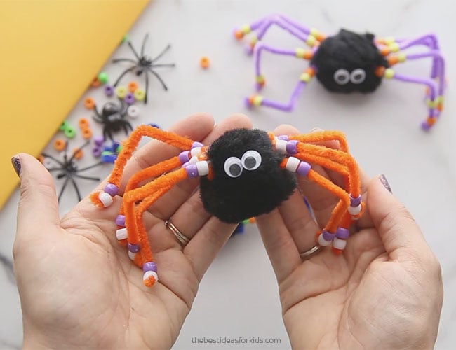 Pom-pom Spider, Kids' Crafts, Fun Craft Ideas