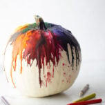 Melted Crayon Pumpkin