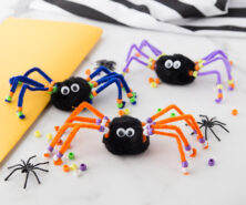 Pom Pom Spider Craft