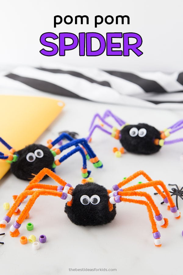 Pom Pom Spider Craft