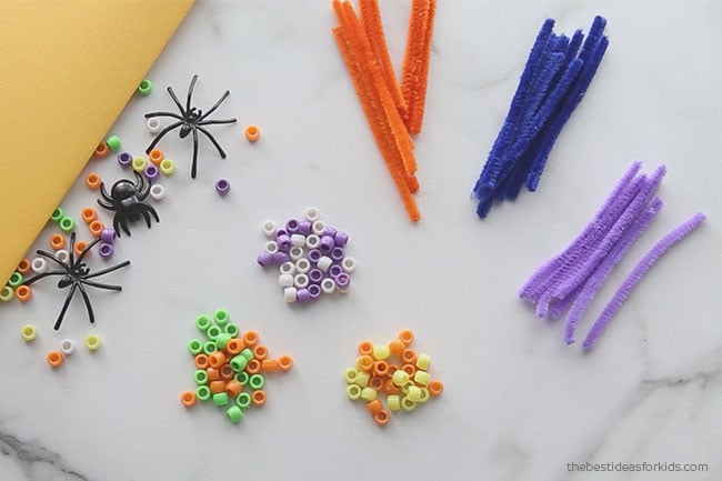 Pony Beads and Pipe Cleaner Spider Craft