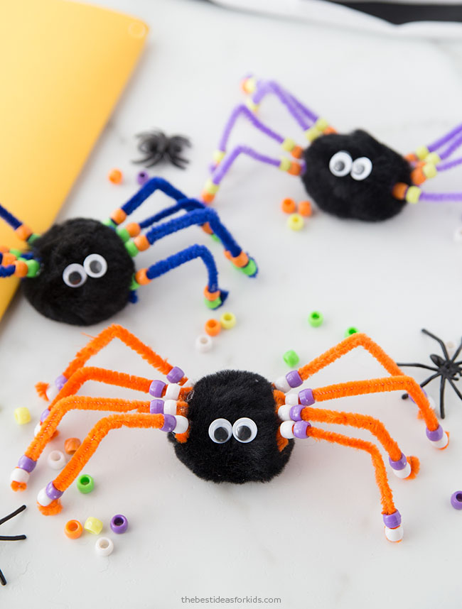 Pom-pom Spider, Kids' Crafts, Fun Craft Ideas