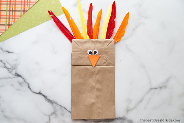 Paper Bag Turkey Craft for Kids