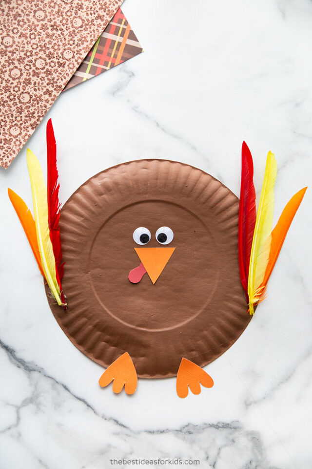 Paper Plate Turkey Craft