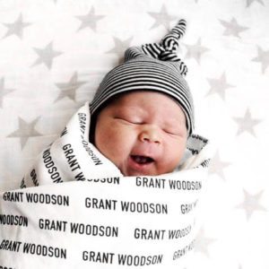 Personalized Name Swaddle Blanket