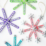 Popsicle Stick Snowflakes