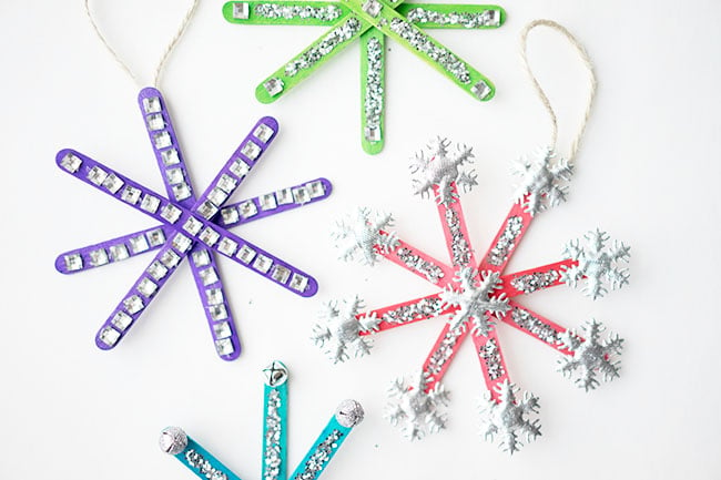 Popsicle Stick Snowflakes