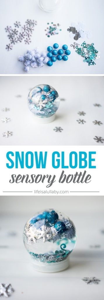 Snow Globe Christmas Sensory Bottle