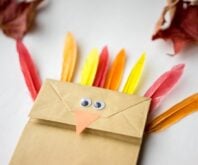 Turkey paper bag craft