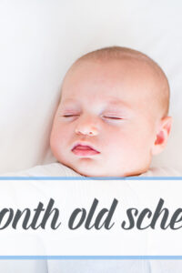 4 month old breastfeeding schedule