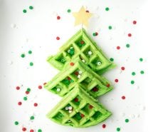 Christmas Tree Waffles