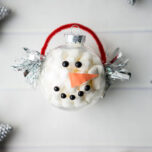 DIY Marshmallow Snowman Ornament