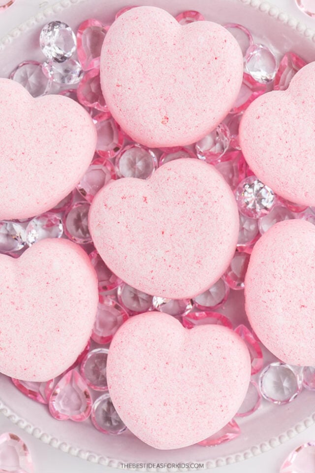 DIY Heart Bath Bombs Recipe