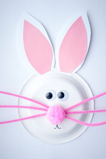 Easter Craft for Toddlers - Paper Plate Easter Bunny