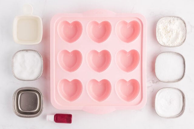 Heart Bath Bomb Supplies