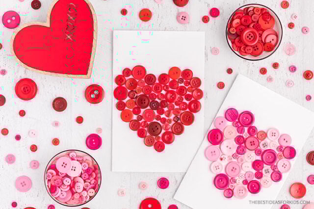 Button shop heart crafts
