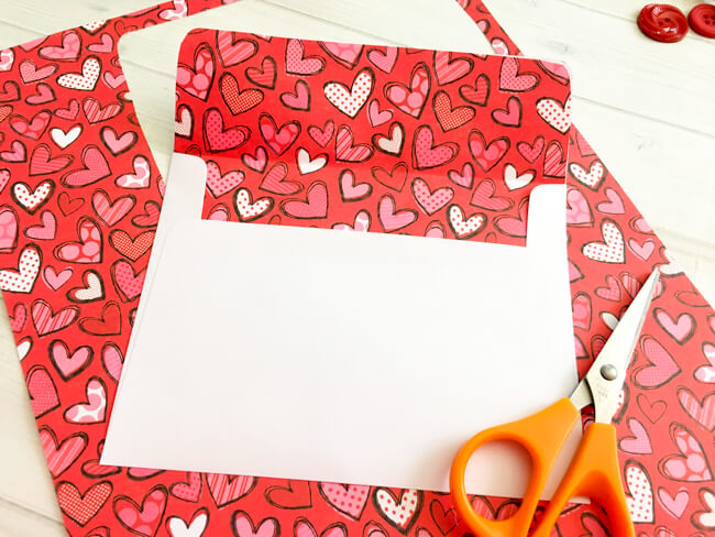 Heart Button Art Make Your Envelope