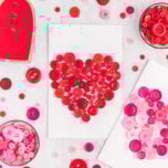 Heart Button Card