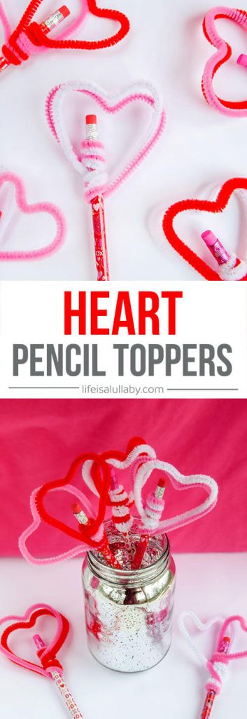 Valentine Pencil Toppers - Our Thrifty Ideas