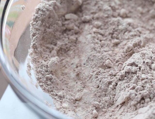 Mix Flour and Cocoa Together