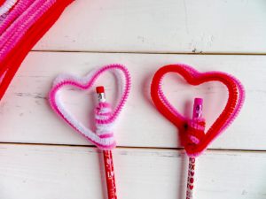 Step 3 - Heart Pencil Toppers