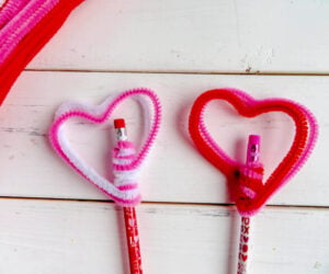Step 3 - Heart Pencil Toppers