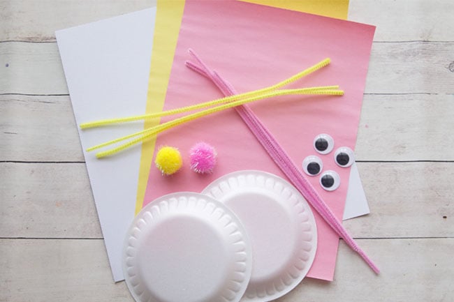Supplies for Easter Bunny Craft