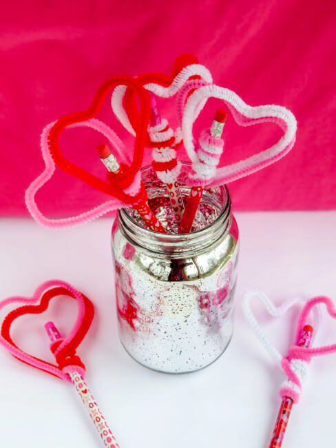 Valentine Heart Pencil Toppers