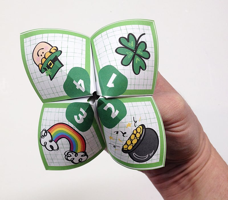 St Patrick's Day Cootie Catcher