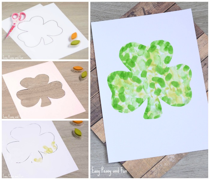 Fingerprint shamrock craft