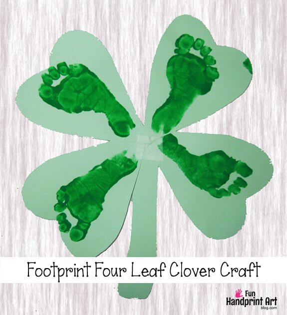 Four Leaf Clover Craft - Messy Little Monster