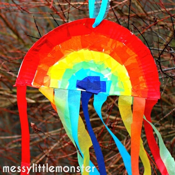 Rainbow Paper Plate