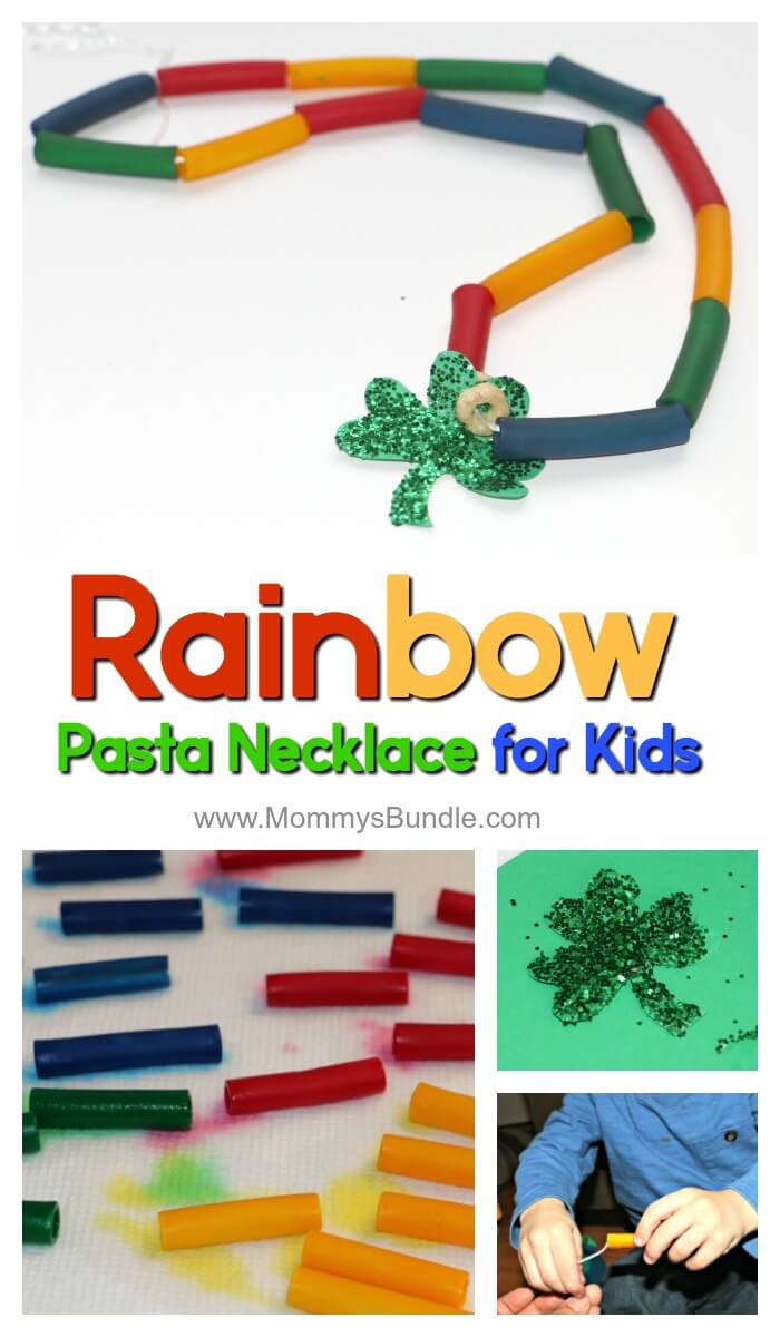 Rainbow Pasta Necklace