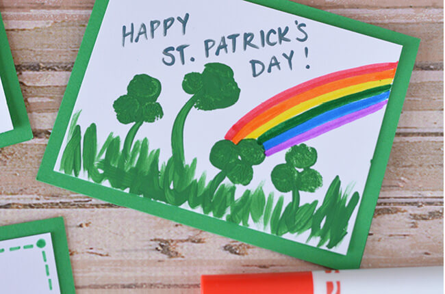 St Patrick's Day Card Kids Can Make