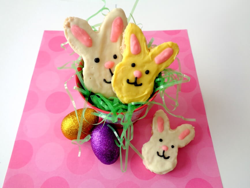 Easter Bunny Rice Krispies Treats for Kids