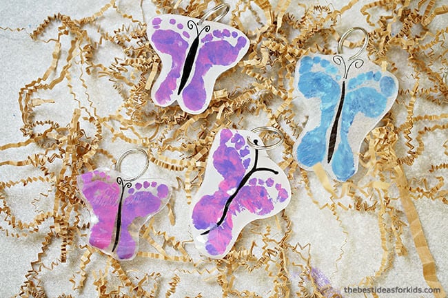 Shrinky Dink Butterfly Footprint