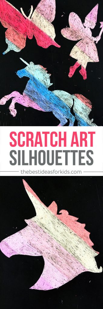 Silhouette Scratch Art Craft - Scratch Art for Kids