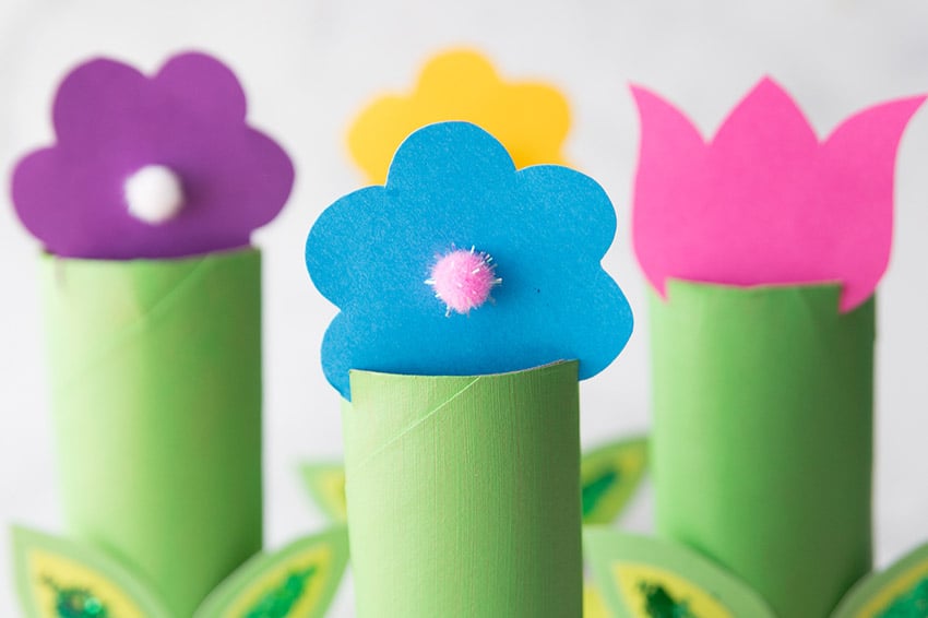  Toilet  Paper  Roll  Flowers  Craft  The Best Ideas for Kids