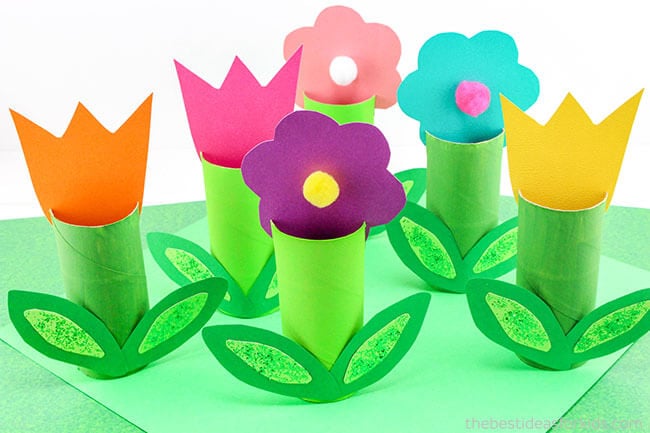 Toilet Paper Roll Flowers Craft - The Best Ideas for Kids