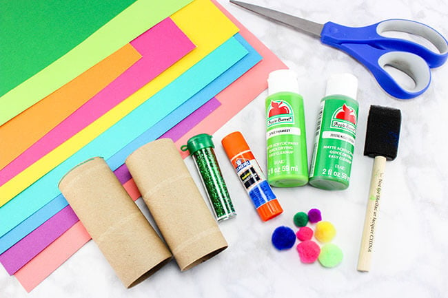Materials Needed to Make Toilet Paper Roll Flowers
