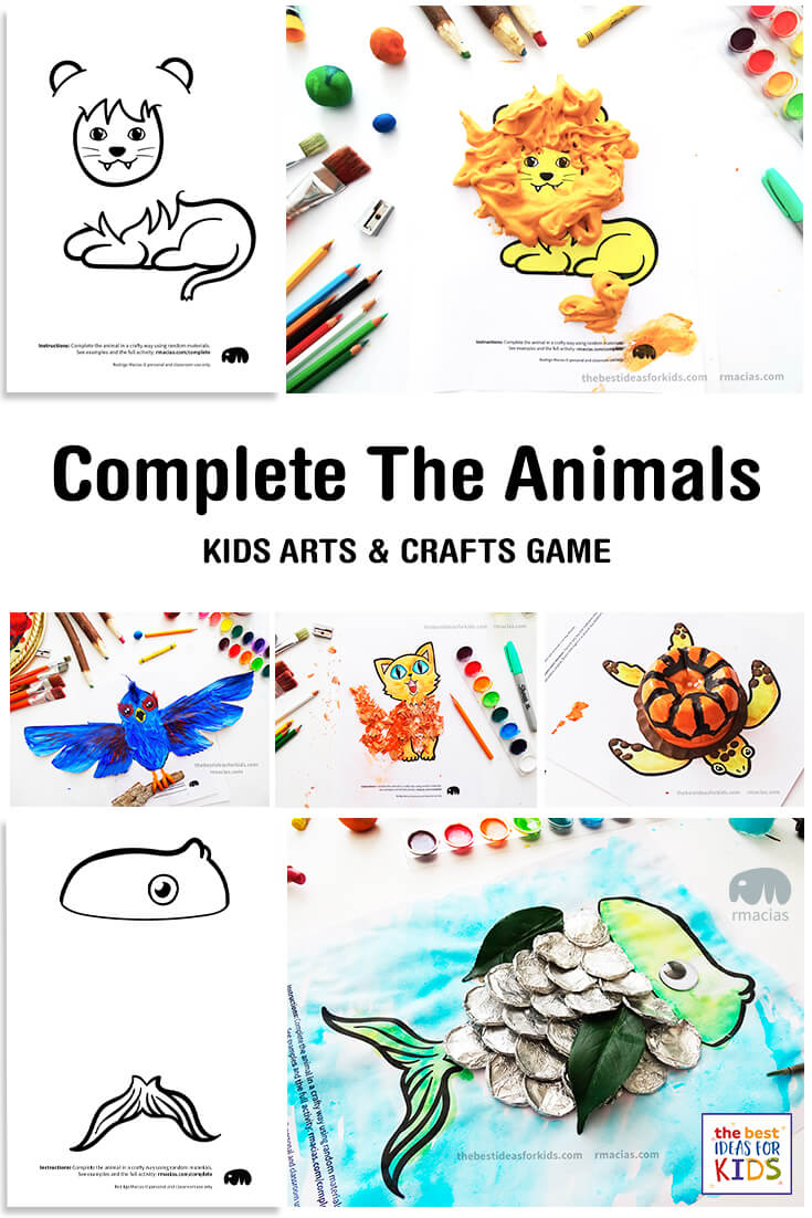 Complete the Animal Kids Craft