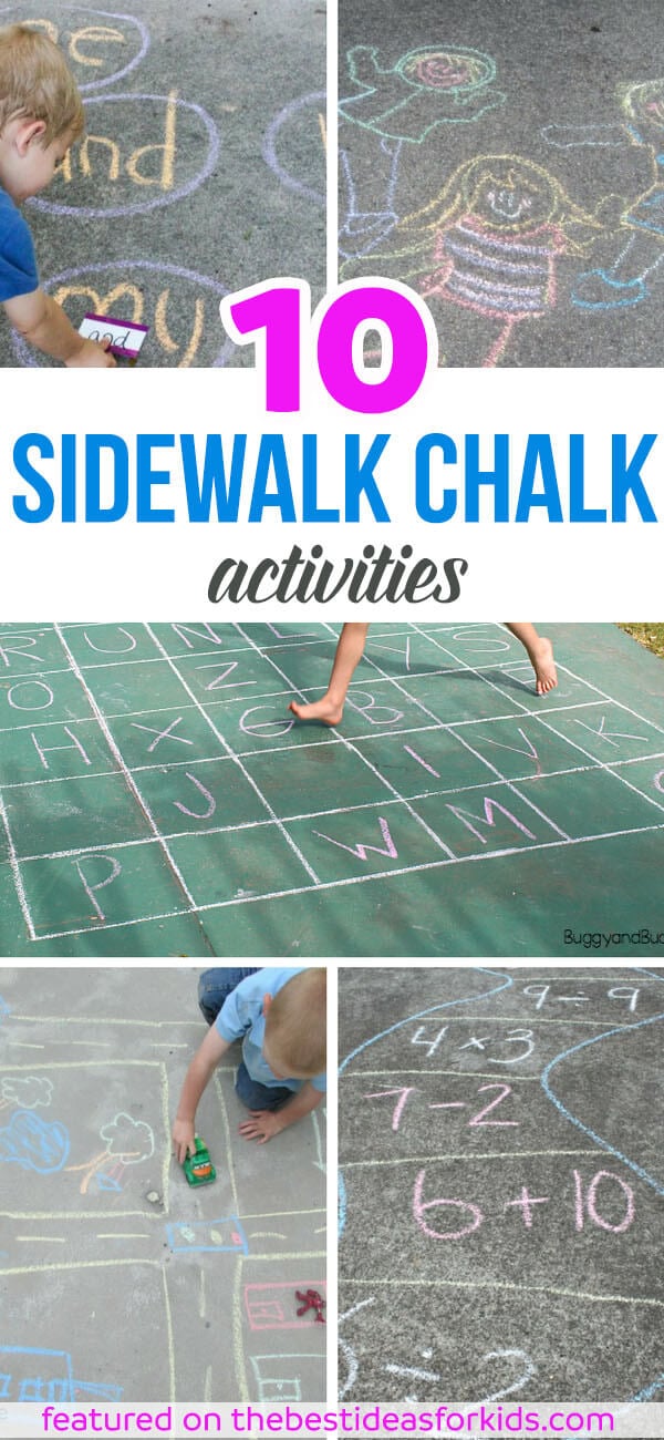 Cheap and Easy Sidewalk Chalk Games for Kids